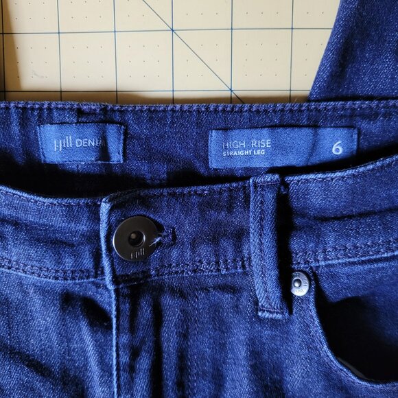 J.Jill High Rise Straight Leg Denim Jeans Misses Size 6 - Picture 2 of 6